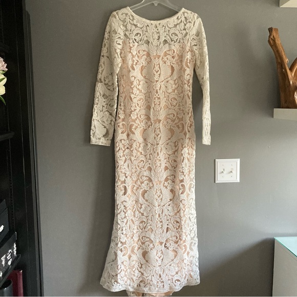 Tadashi Shoji Lace Overlay Gown - Picture 3 of 9